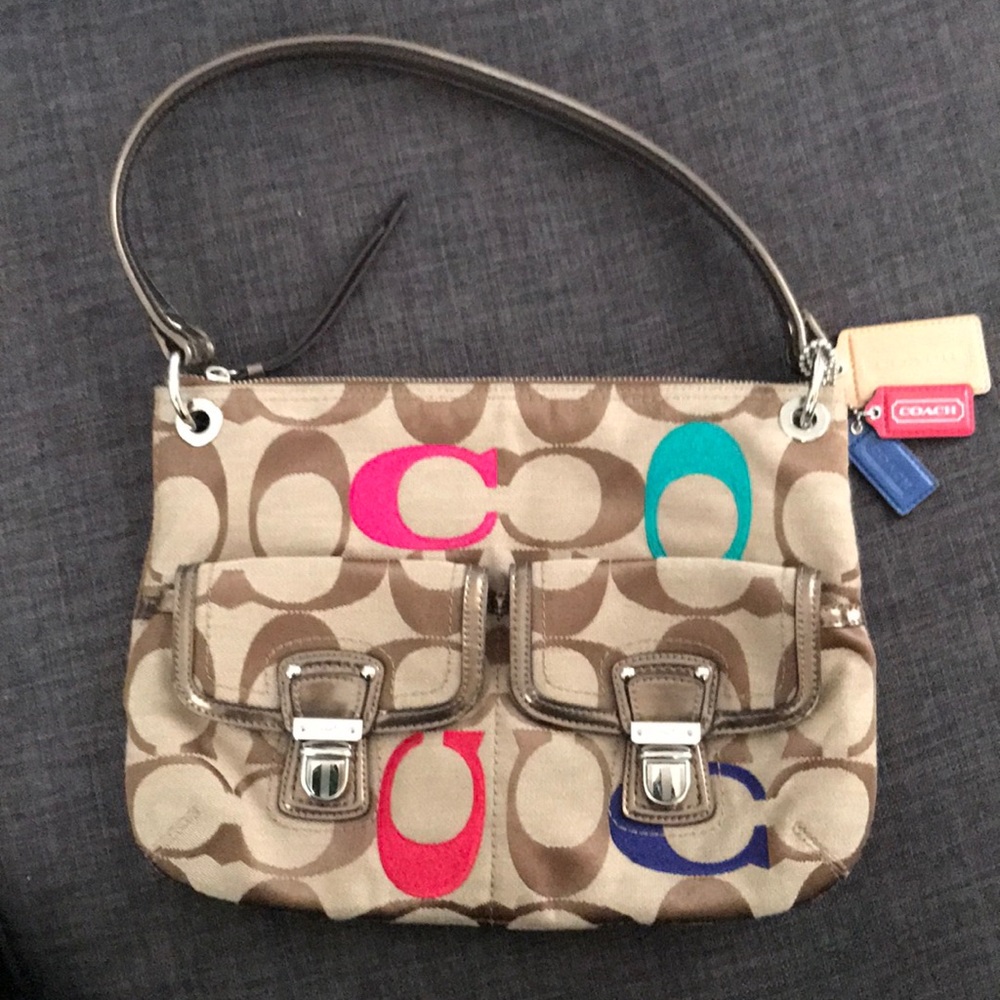 Coach Jaquard Hobo Multicolor Bag